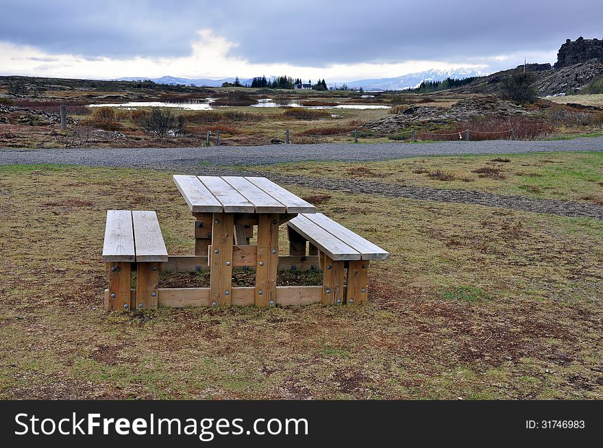 Lunch in nature, Thingvellir, Iceland