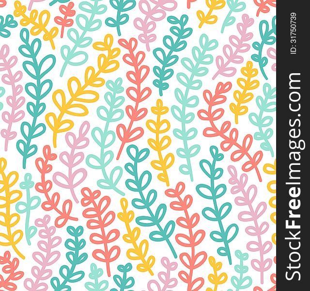 Colorful bindweed fun seamless pattern. Colorful bindweed fun seamless pattern