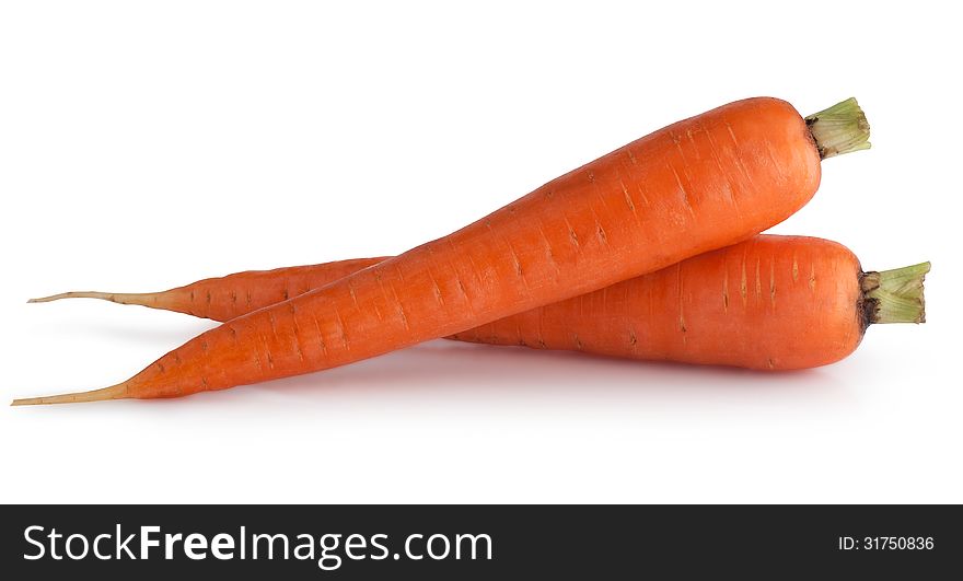 Carrots Isolated. Clipping Path