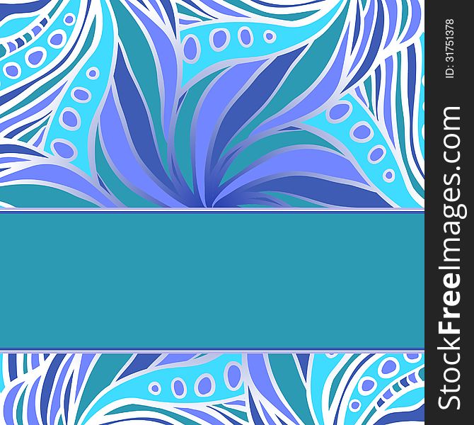 Abstract blue pattern with stripe for your text