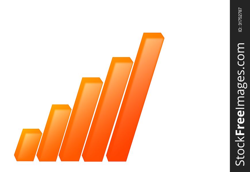 A vector base financial graph.