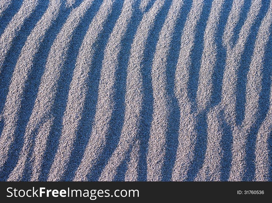 Wavy pattern in fine sand. Wavy pattern in fine sand