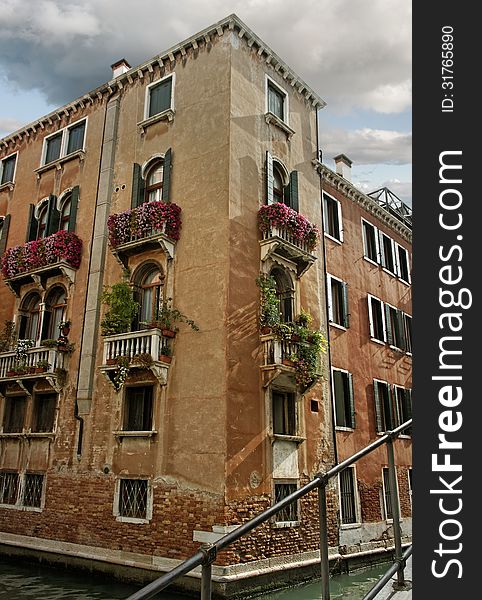 Water street in the Venice. Water street in the Venice.