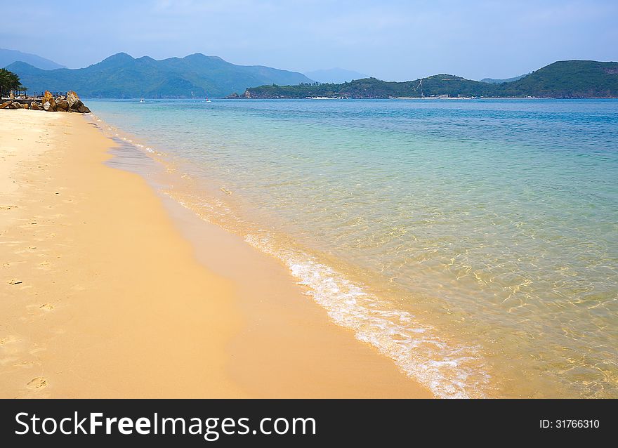 Beach On The Island. Vietnam.