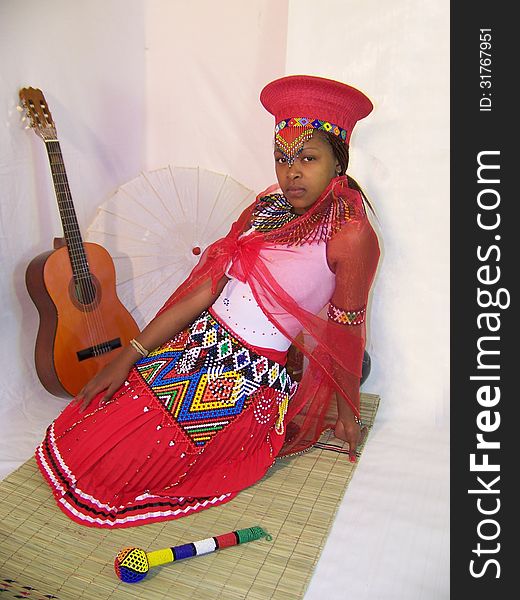 Zulu African Bride from South Africa. Zulu African Bride from South Africa