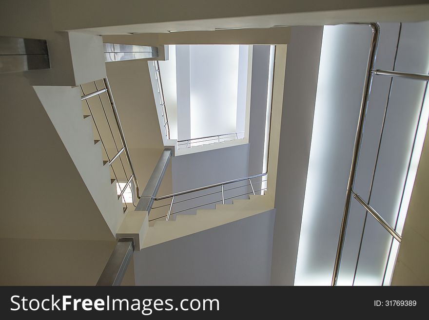 Spiral staircase in modern style