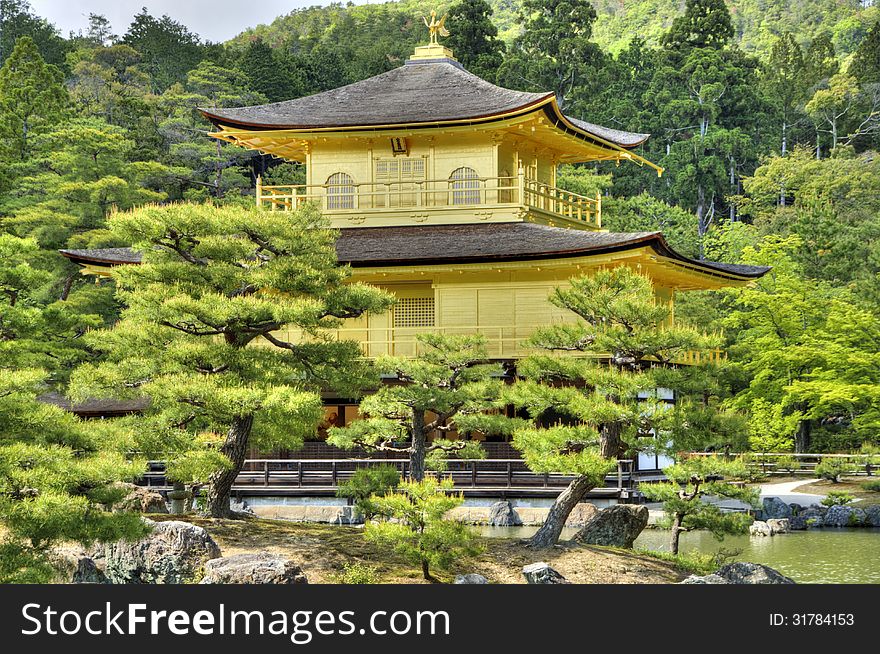 Kinkaku-ji golden temple, Kyoto