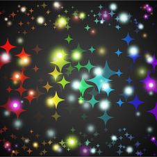 Abstract Star Glowing Shape With Lights And Dark Royalty Free Stock Photography Abstract Star Glowing Shape With Lights And Dark Royalty Free Stock Photography