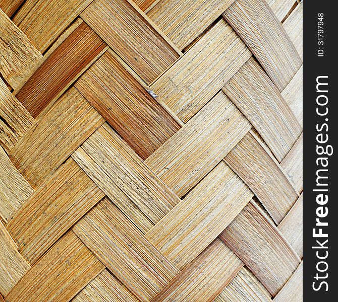 Woven wood pattern or background