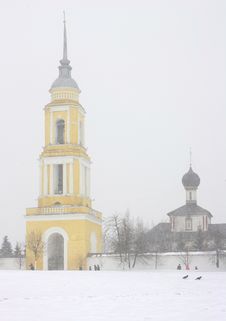Winter Russian Church. Royalty Free Stock Photography Winter Russian Church. Royalty Free Stock Photography