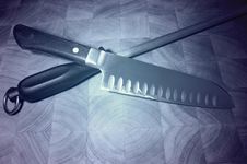 Kitchen Knife Stock Photo
