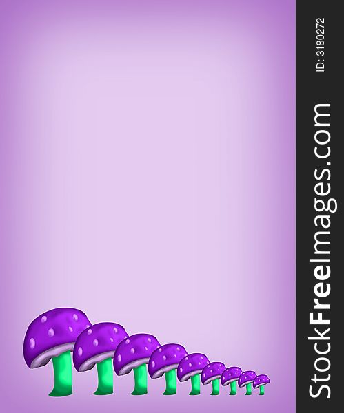 Purple Mushroom Background