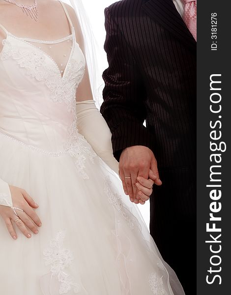 Wedding background: A couple on their wedding day. Wedding background: A couple on their wedding day
