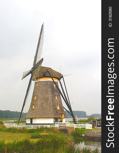 This is a typical Dutch windmill