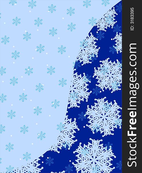 Snowflakes vector background for your design.
