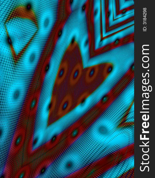 High resolution abstract fractal image created digitally. High resolution abstract fractal image created digitally