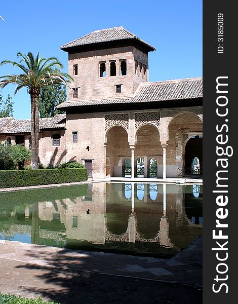 Alhambra Castle in Granada Spain