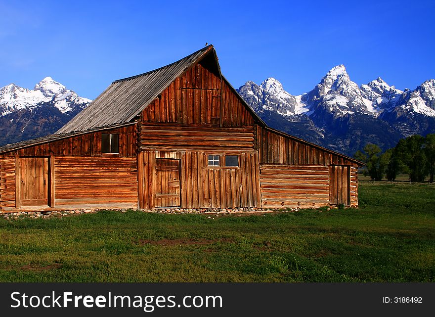 Historic barn located on Mormon Row, Grand Teton National Park, Wyoming. Historic barn located on Mormon Row, Grand Teton National Park, Wyoming