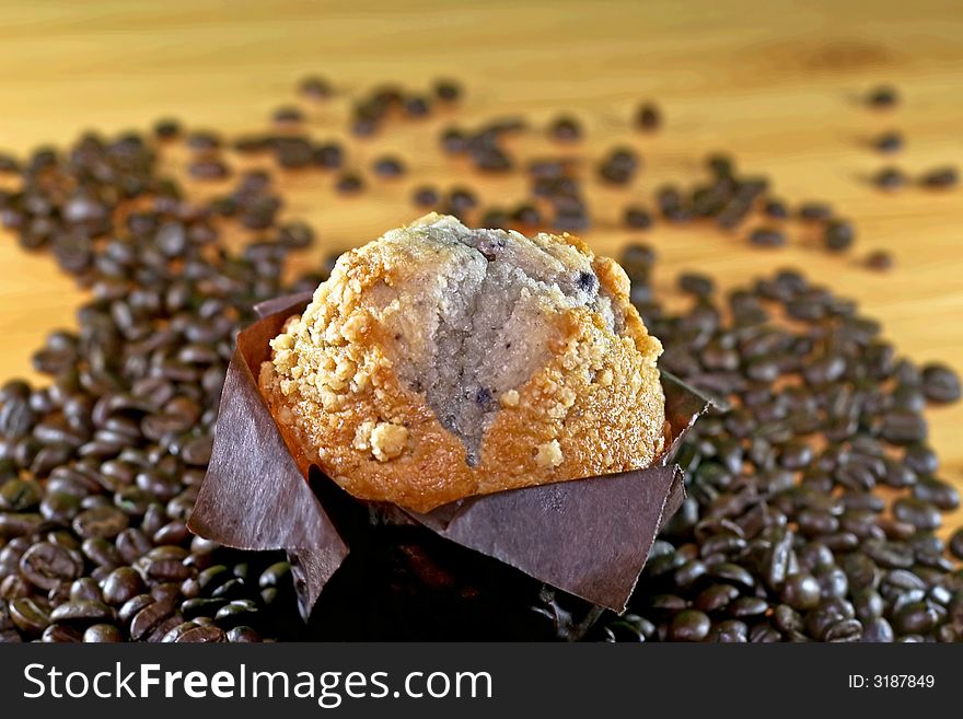 Muffin and coffee