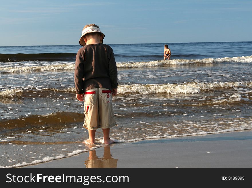 Boy on a beach