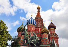 Close-up View Of St. Basil S Cathedral Royalty Free Stock Photos Close-up View Of St. Basil S Cathedral Royalty Free Stock Photos