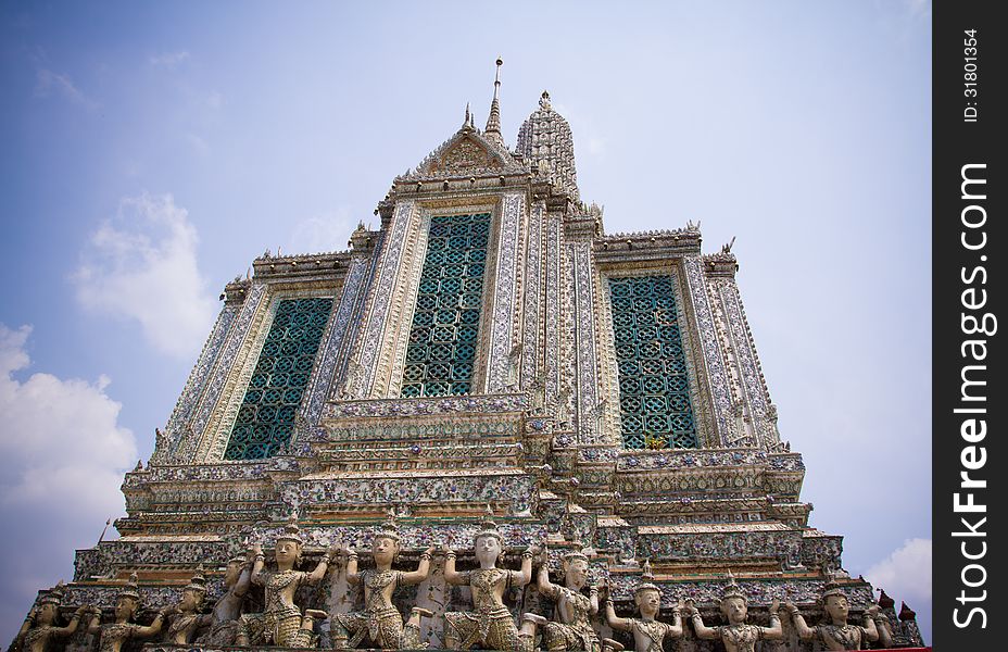 Wat Arun pagoda, Bangkok, Thailand, asian. Wat Arun pagoda, Bangkok, Thailand, asian