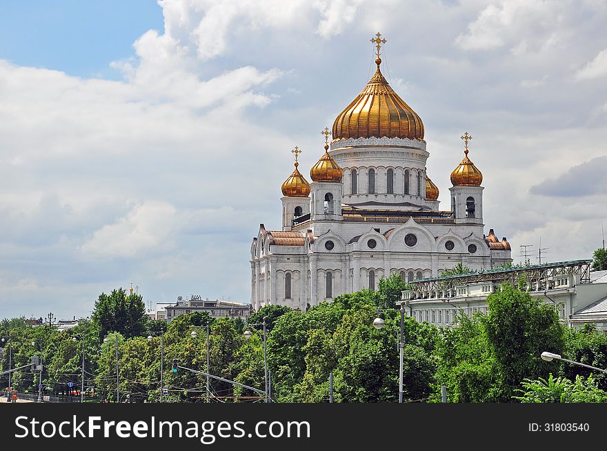 Moscow Cathedral of Christ the Savior in Russia