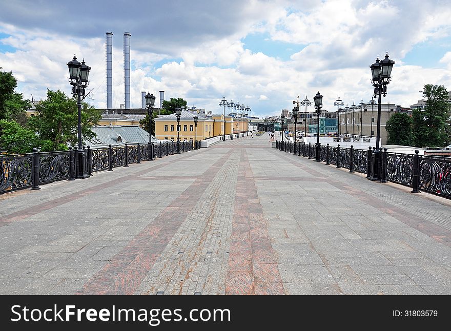 Pedestrian Zone In Moscow