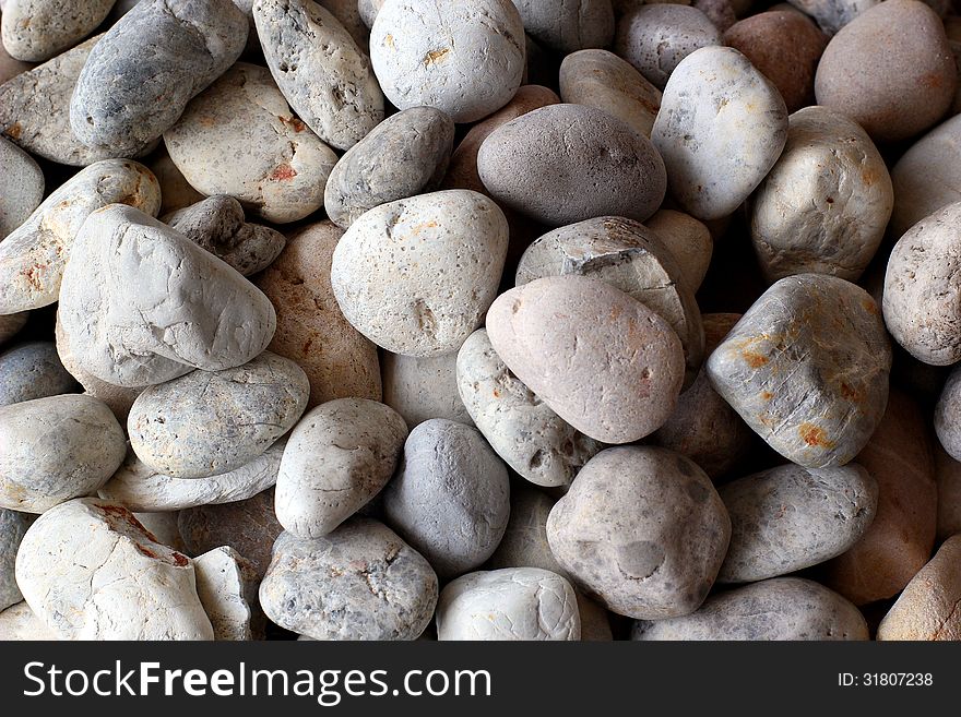 Pebble stone background or texture