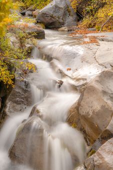 Clear Water Waterfall In Autumn Royalty Free Stock Photo Clear Water Waterfall In Autumn Royalty Free Stock Photo