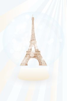 Snow Globe With Eiffel Tower Stock Photo Snow Globe With Eiffel Tower Stock Photo