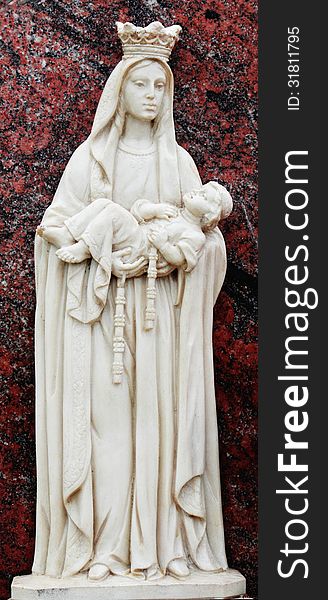 Statue of Virgin Mary as a symbol of love and kindness. Statue of Virgin Mary as a symbol of love and kindness