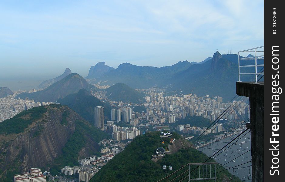 Aerial view of Rio de Janeiro, Brazil