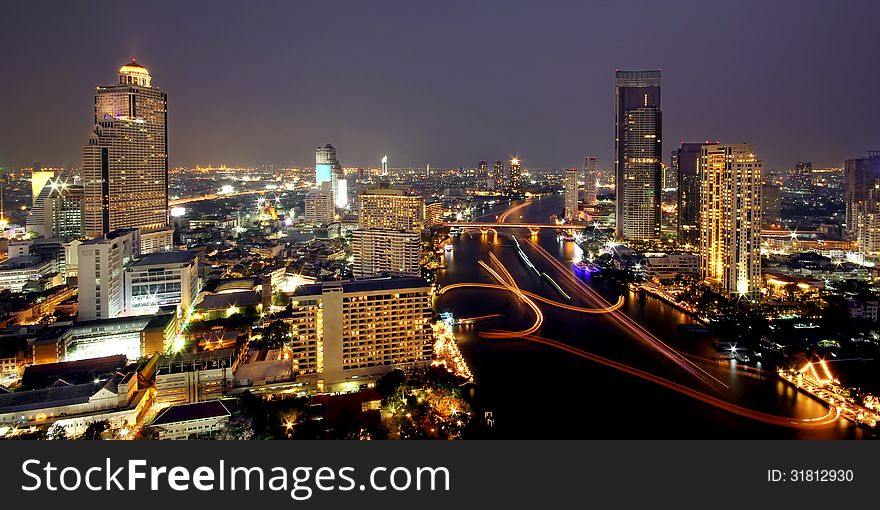 The city view of Bangkok, Thailand. The city view of Bangkok, Thailand