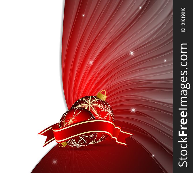 Colorful vector Christmas background