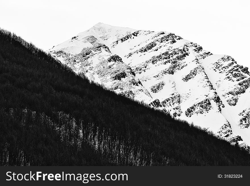 Mountain near lagastrello during winter time. Mountain near lagastrello during winter time