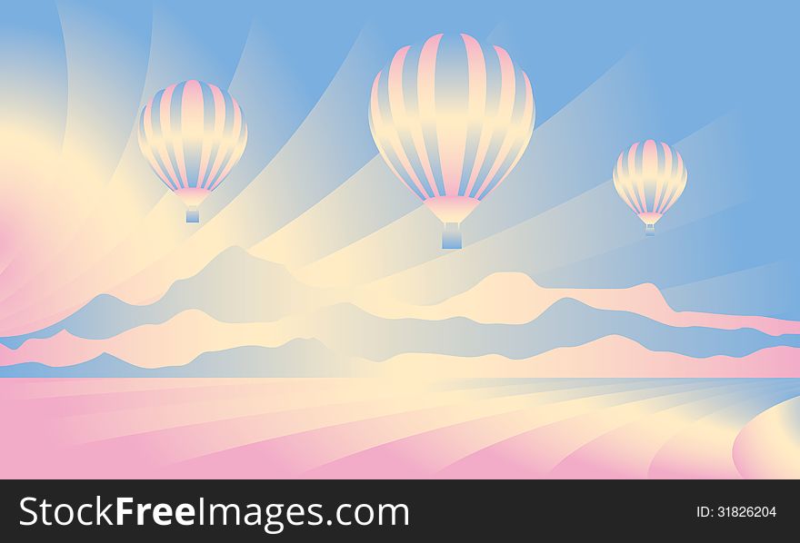 Air Balloon In The Sky