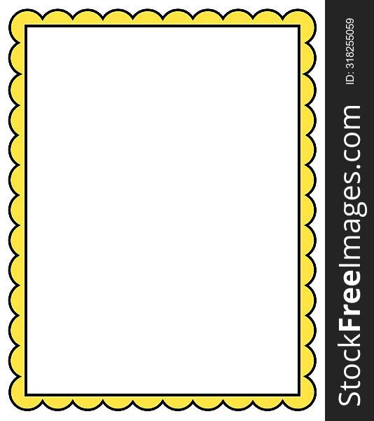 Yellow frame with white fill - teacher resources