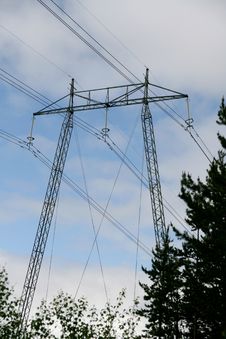 High Voltage Mast Stock Image High Voltage Mast Stock Image