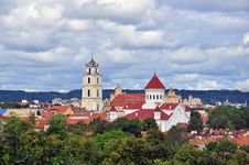 Panorama Of Vilnius Royalty Free Stock Photo Panorama Of Vilnius Royalty Free Stock Photo