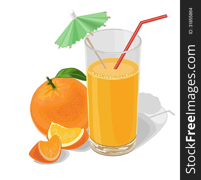 Orange and juice