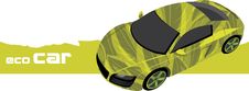 Eco Car. Icon For Design Stock Image