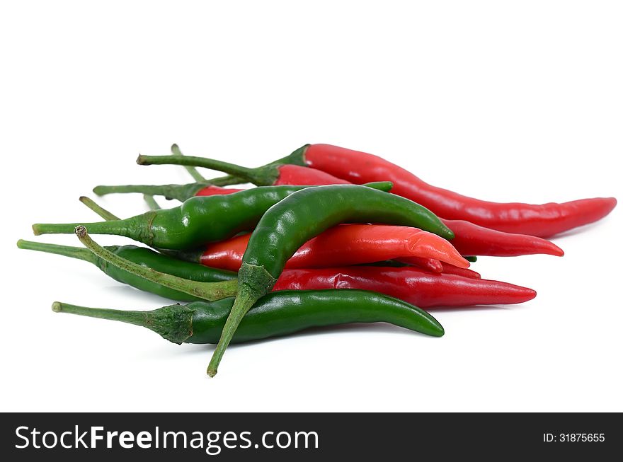 Hot Pepper isolated on white background