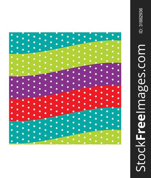 Abstract colorful pattern with stars. Abstract colorful pattern with stars