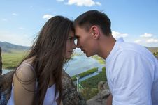 Couple Looking Into Each Other S Eyes Stock Photography