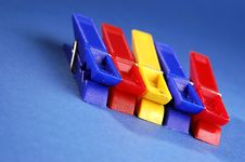 Colorful Clips Stock Photos