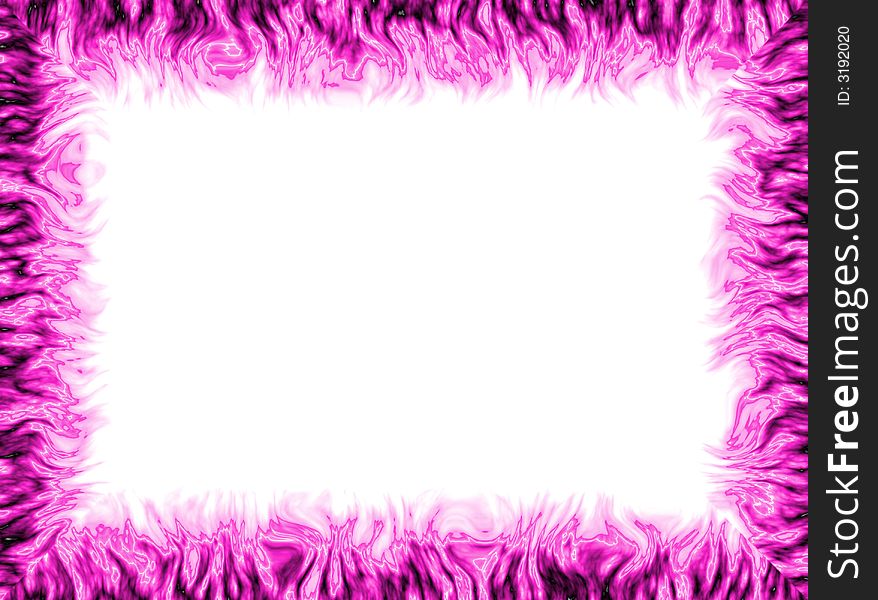 White background with pink frame all around