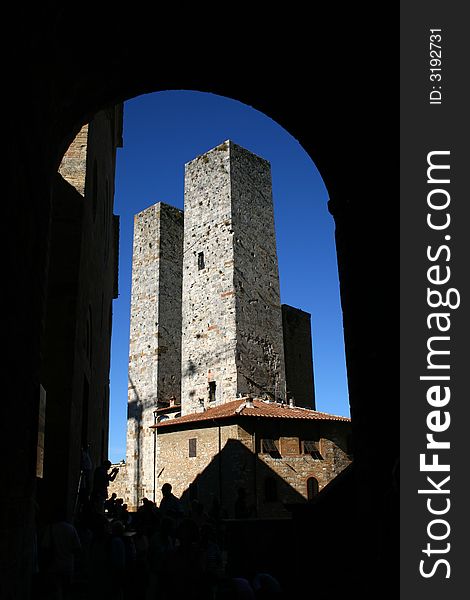 View of old towers - Italy