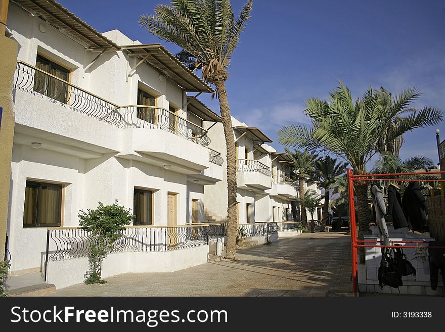 Hotel with diving equipment in dahab, red sea, sinai, egypt. Hotel with diving equipment in dahab, red sea, sinai, egypt