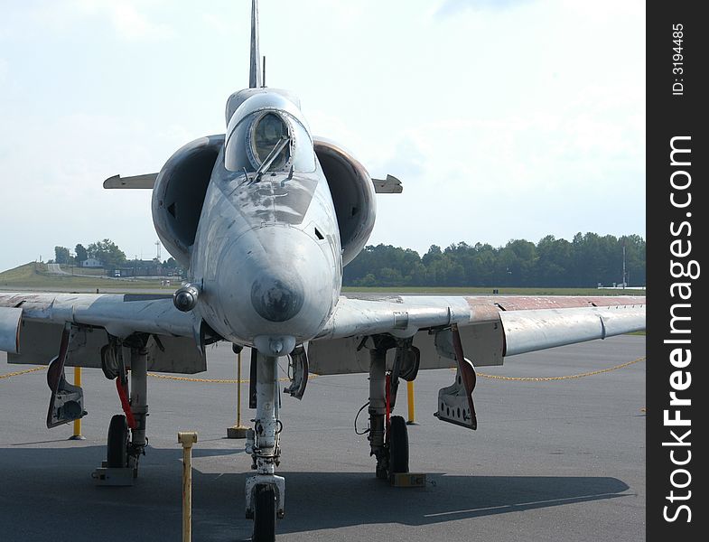 Fighter jet on the runway